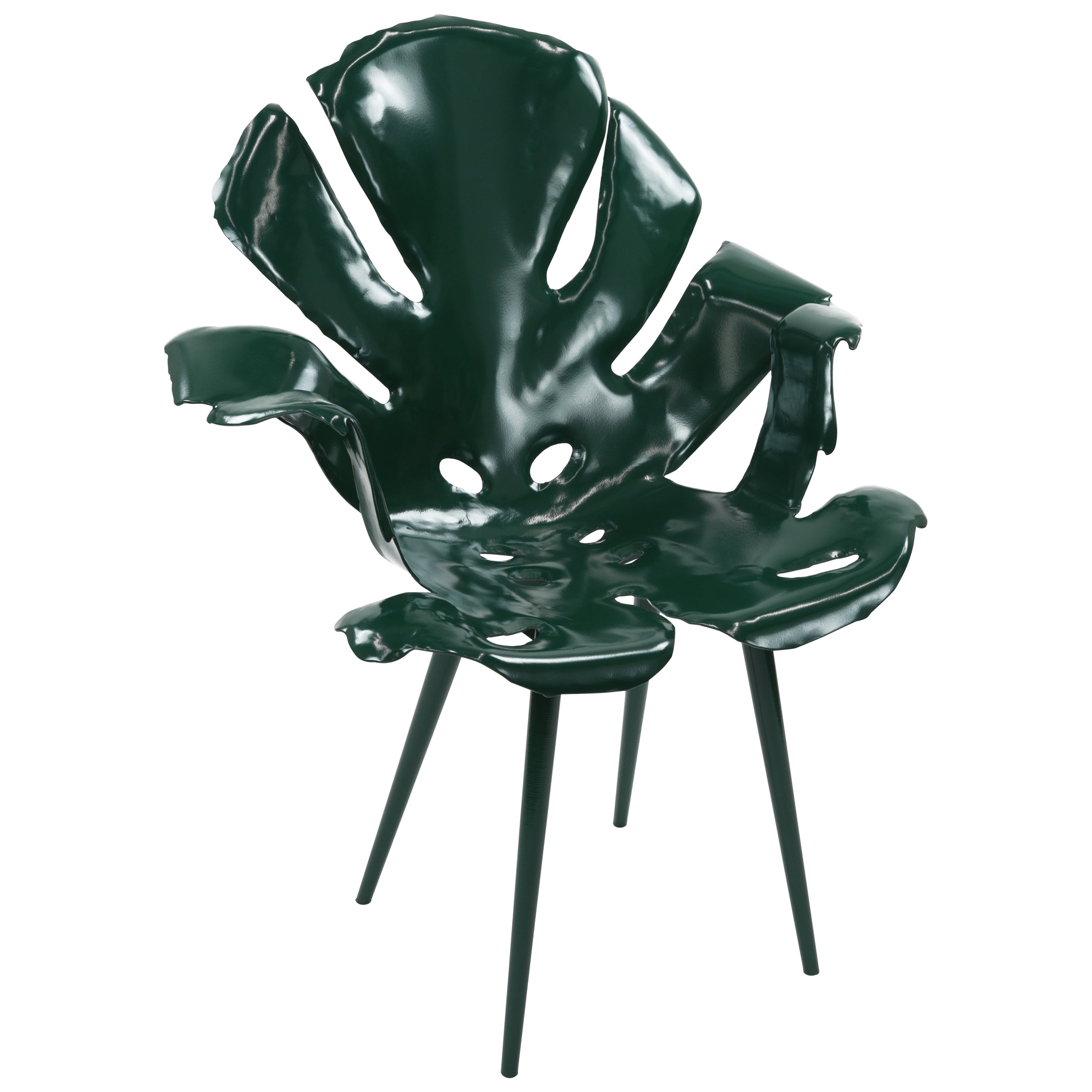 Powder Coated Black Metal Windsor Armchair at 1stDibs