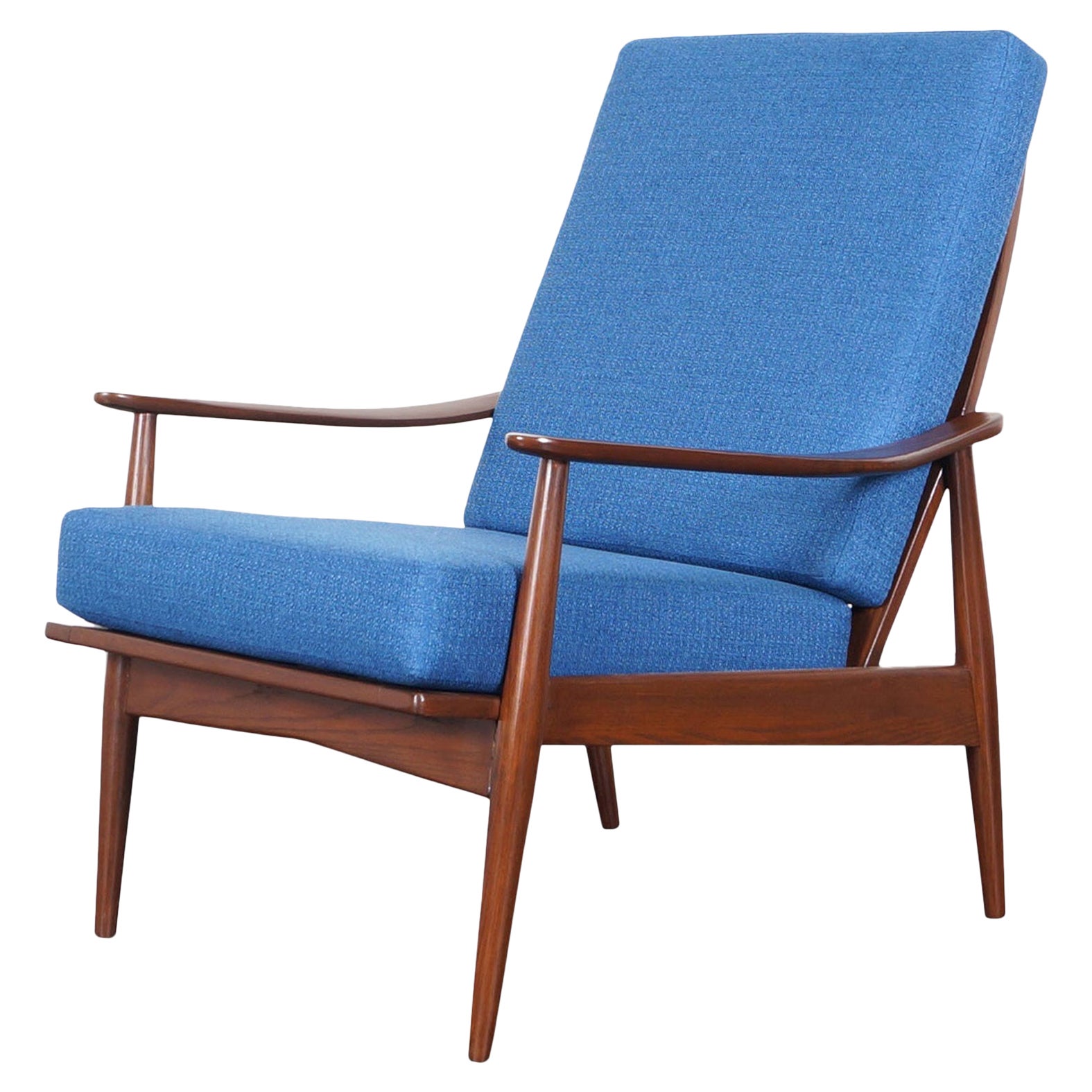 MidCentury Modern American High Back Lounge Chair For Sale at 1stDibs