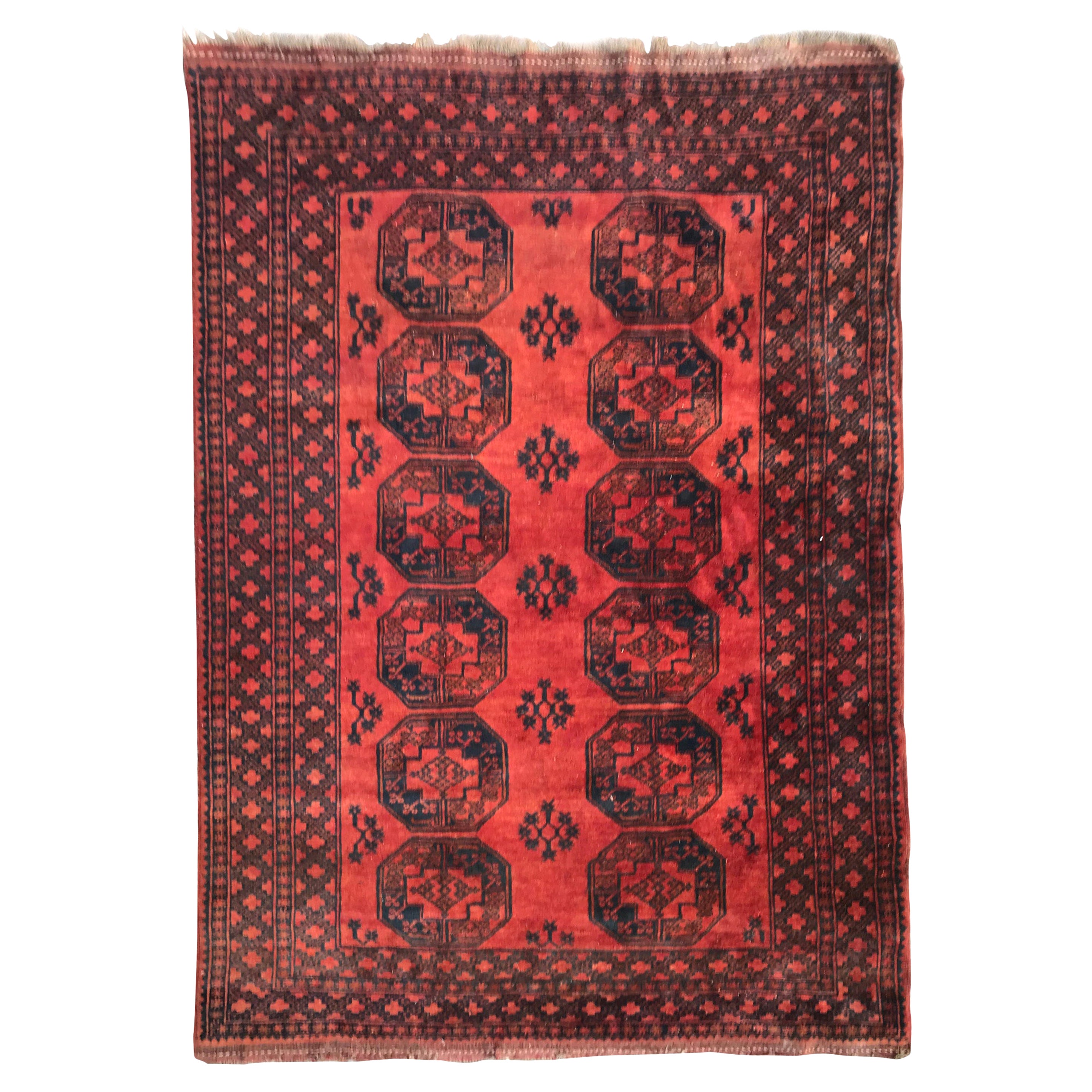 Wonderful Large Ersari Afghan Rug For Sale at 1stDibs