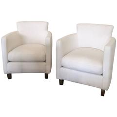 Pair of Club Chairs in the Style of Dominique