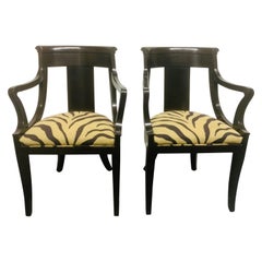 Pair of Baker Neoclassical Style Side Chairs