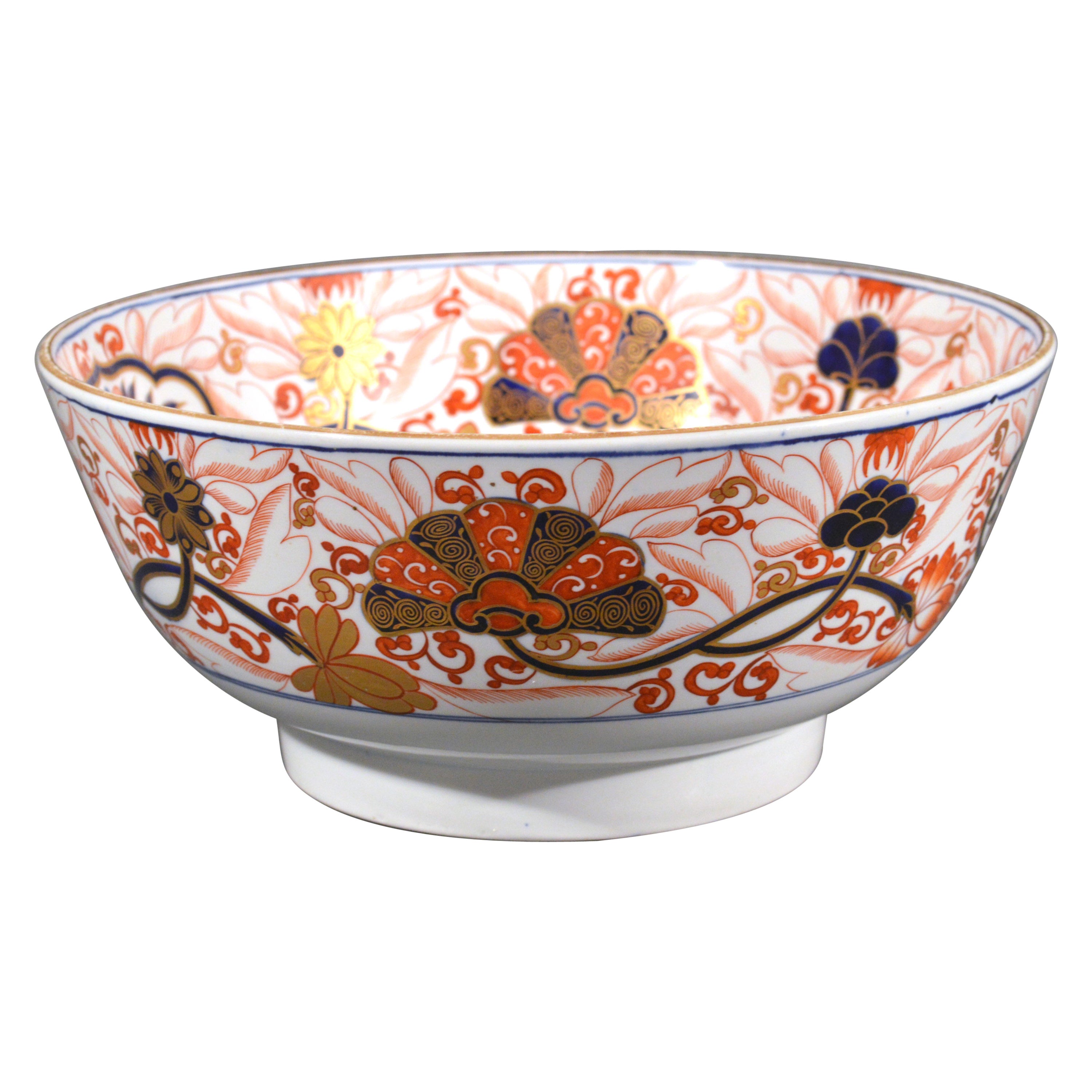 19th Century Imari Oversized Decorative Bowl at 1stDibs