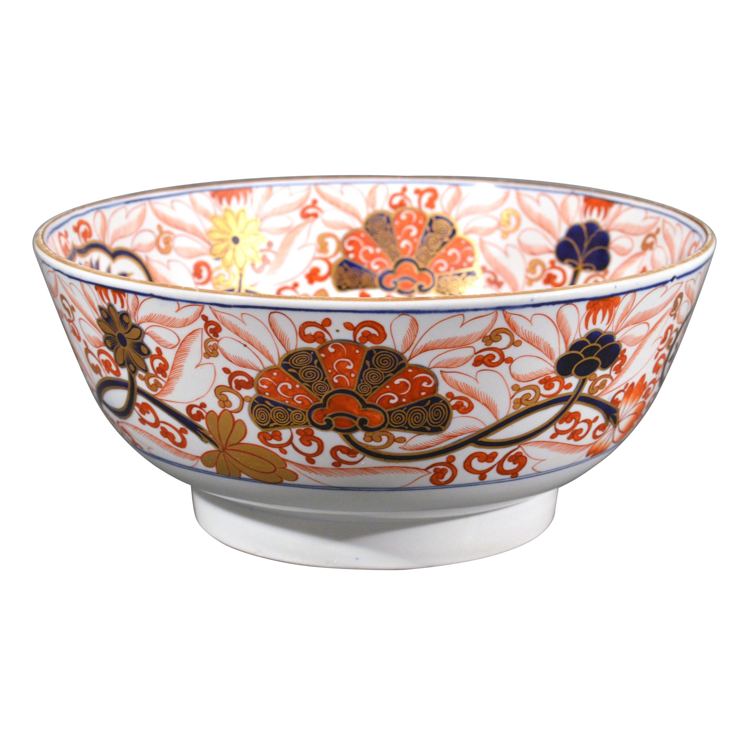 Regency Spode Imari Punch Bowl, Pattern # 2283 For Sale
