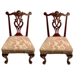 Pair of Antique English Georgian Sidechairs