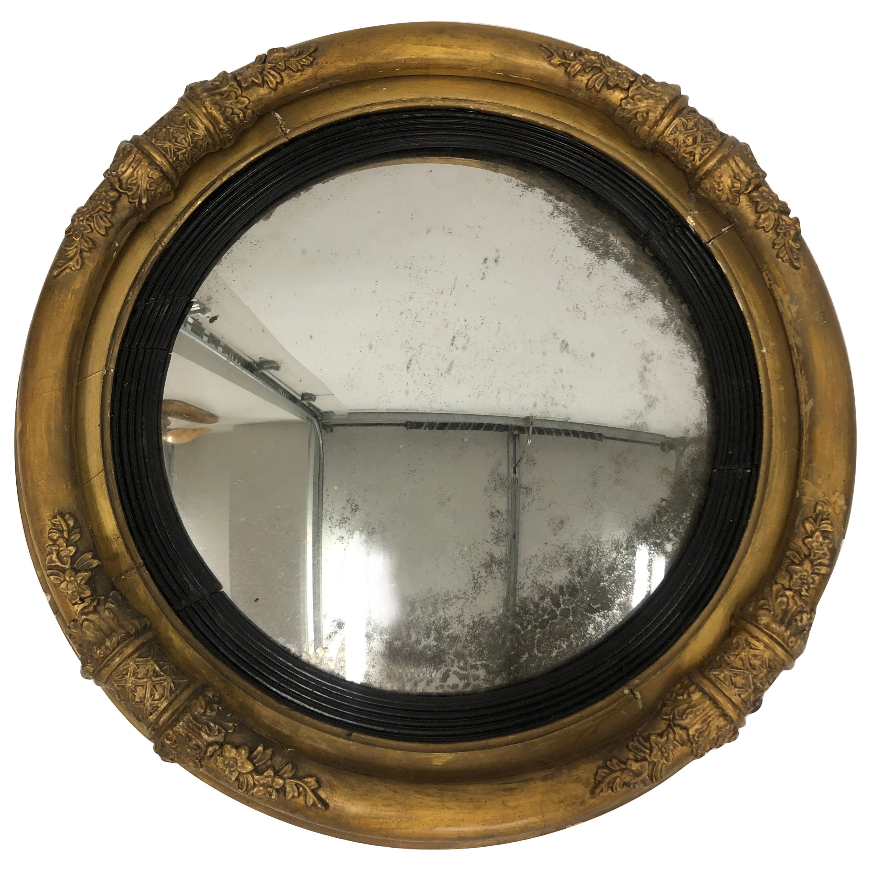 Antique Gilded Mirror For Sale at 1stDibs
