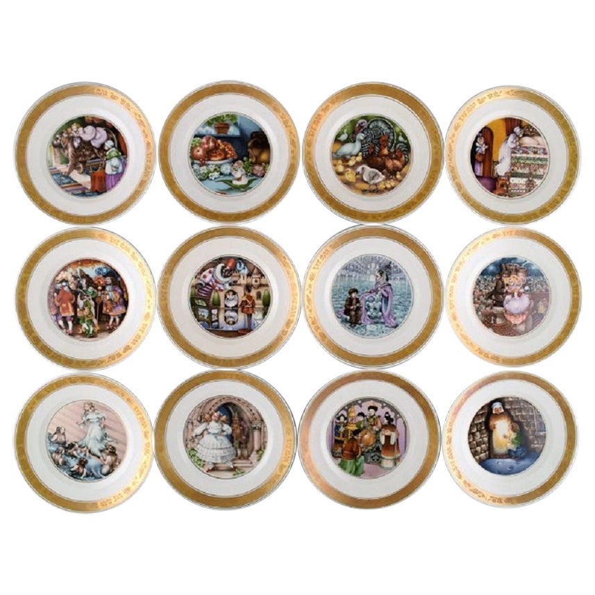 Three Magical Fairy Tales Old Russia Plates by Gere Fauth For Sale at ...
