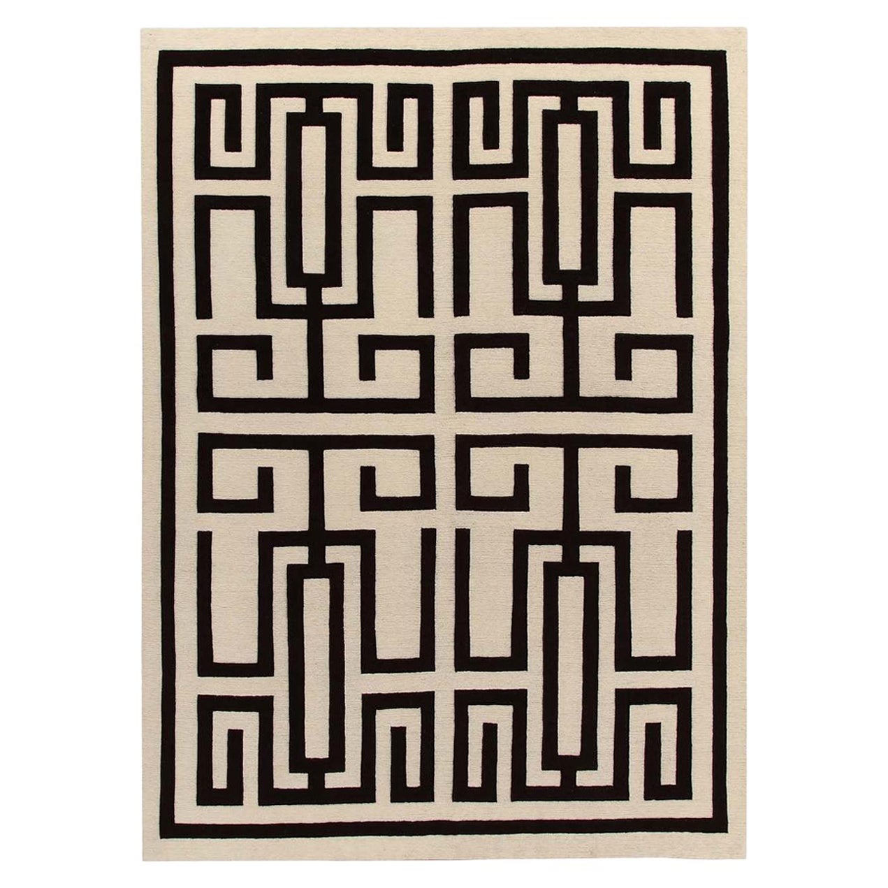 Labirinto Black Carpet by Gio Ponti For Sale