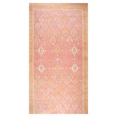Tapis en coton indien Agra du début du 20e siècle ( 11'10" x 24'2" - 360 x 737 )
