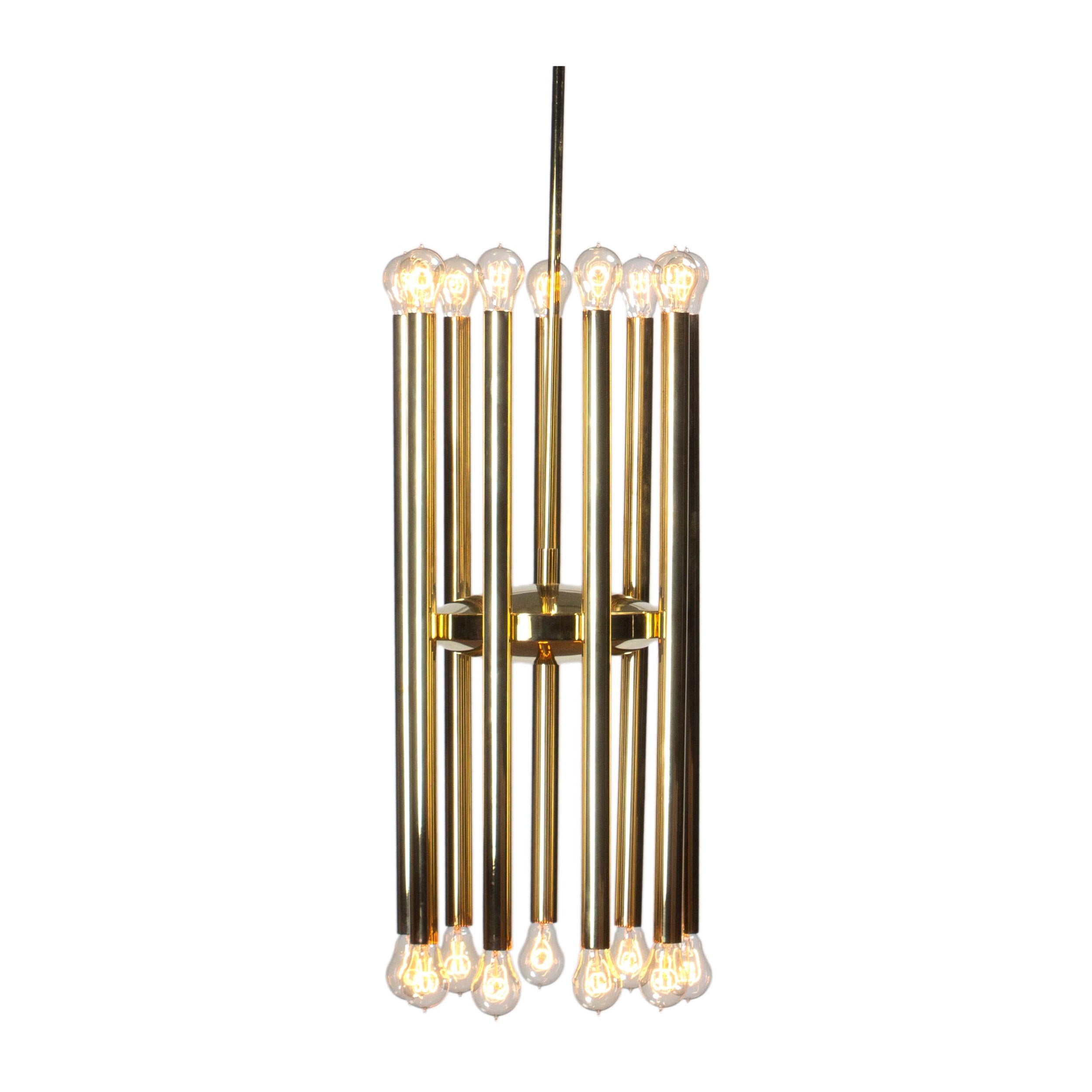 1960s Italian Brass Pendant Light