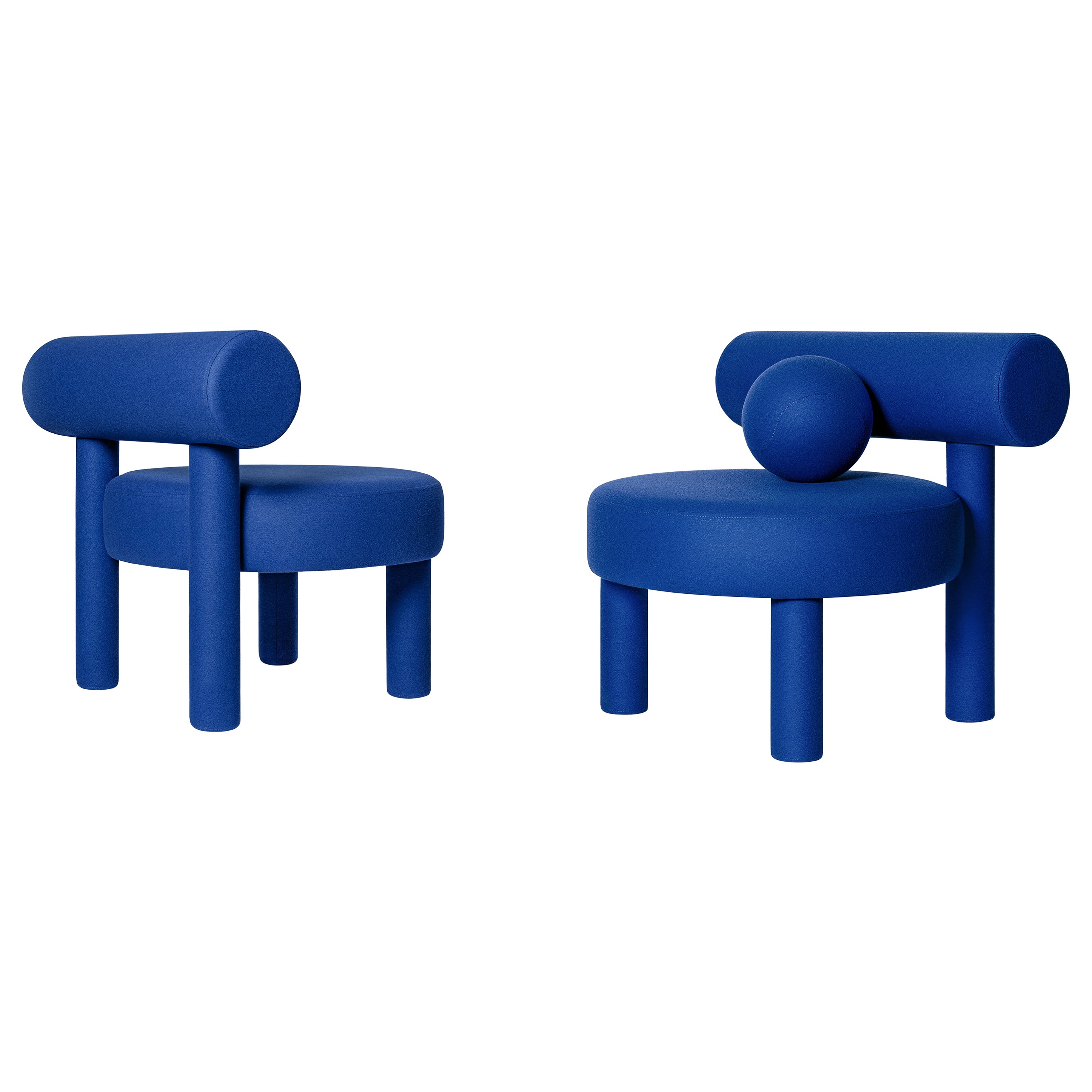 Modern Chair Gropius CS1 in Wool Fabric by Noom For Sale at 1stDibs