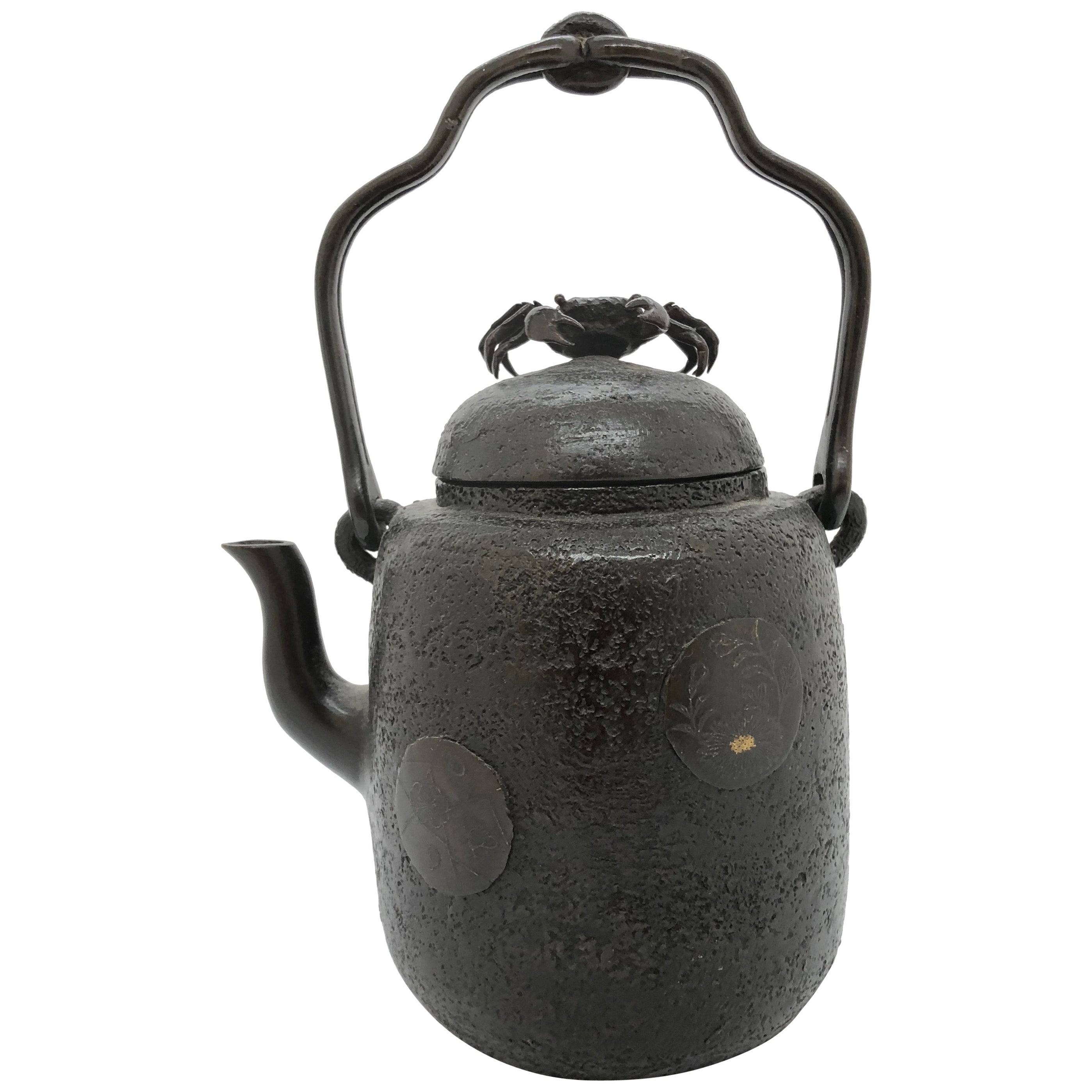 Japanese Iron Teapot For Sale at 1stDibs