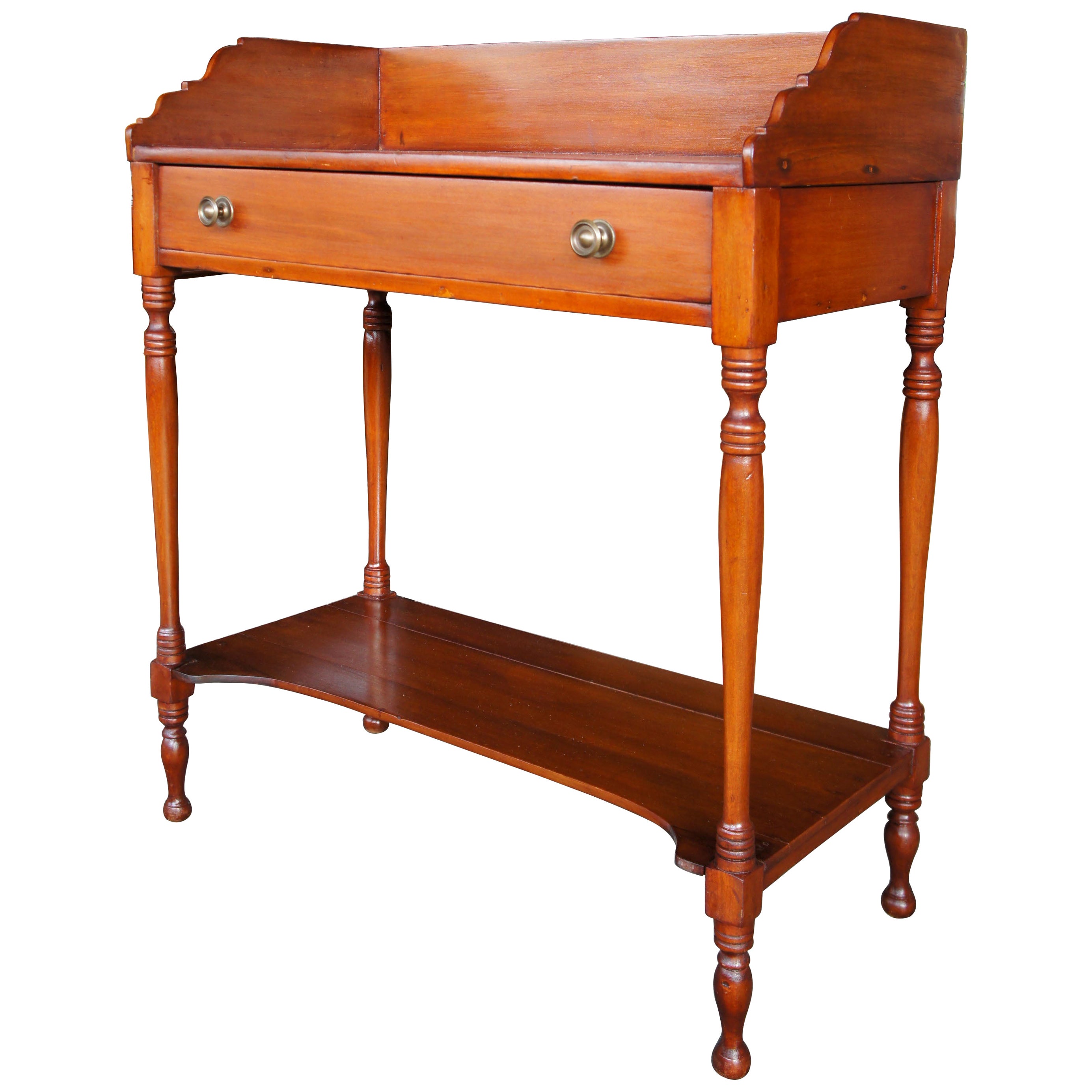 Romweber Inlaid Flame Mahogany Sideboard Bar Server, circa 1940s at 1stDibs