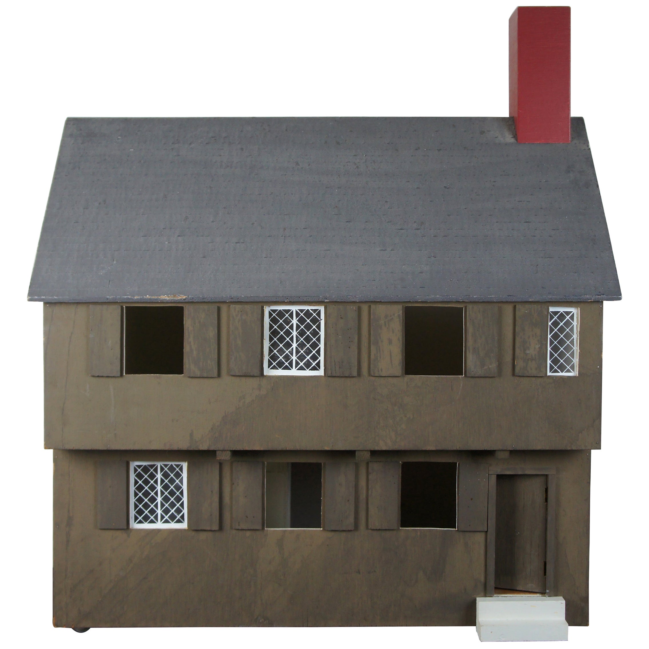 Vintage Wooden Doll House Wood Architectural Model at 1stDibs
