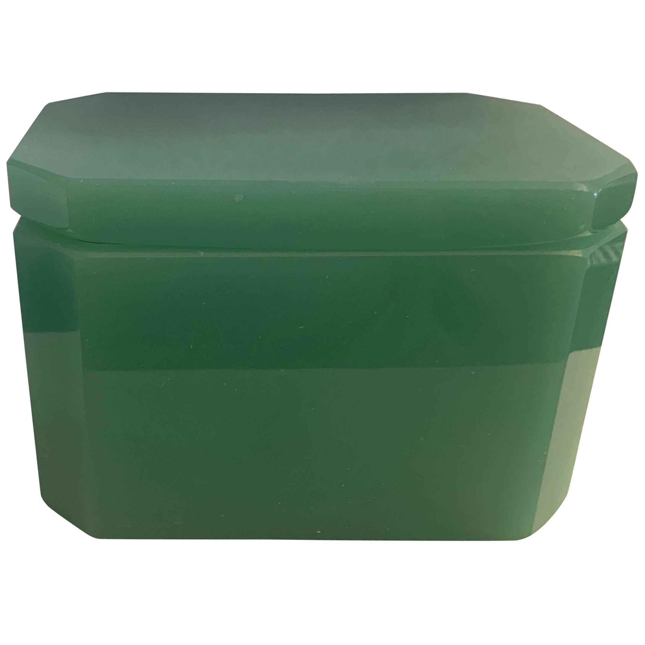 Jade Green Onyx Box, Italy at 1stDibs