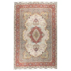 Tapis persan en laine et soie Tabriz de grande taille:: 13'2" x 20'0.