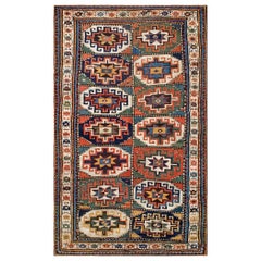 19th Century Caucasian Kazak Carpet ( 4'6" x 7' - 137 x 213 ) 