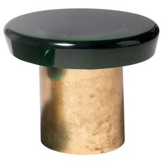 Jade Coffee Table Hight by Draga & Aurel Resin and Brass, 21st Century