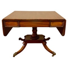 Antique Mahogany Drop-Leaf Sofa Table