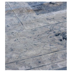 Handwoven Contemporary Wool Tabriz Inspired Rug