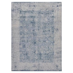 Contemporary Handwoven Wool Tabriz Inspired Rug