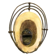 Yupik Yup'ik, anthropomorphe Spirit-Maske, Alaska, polychromes Holz, Indigene Kunst