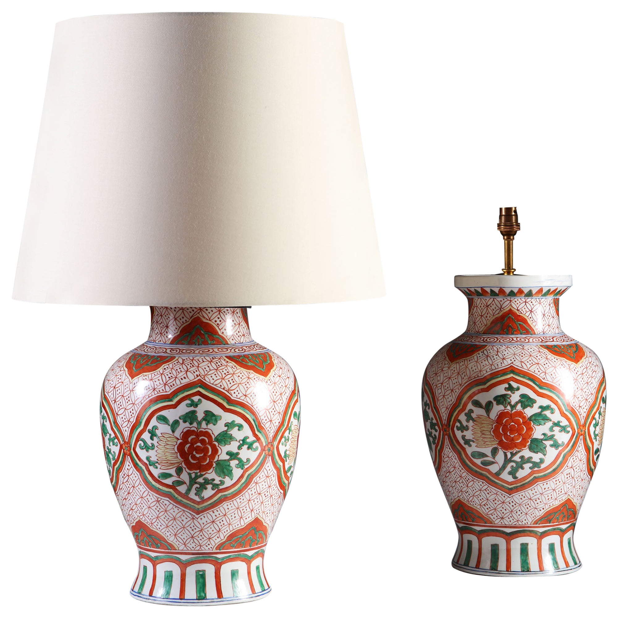 Chinese Red Ginger Jar Table Lamp at 1stDibs