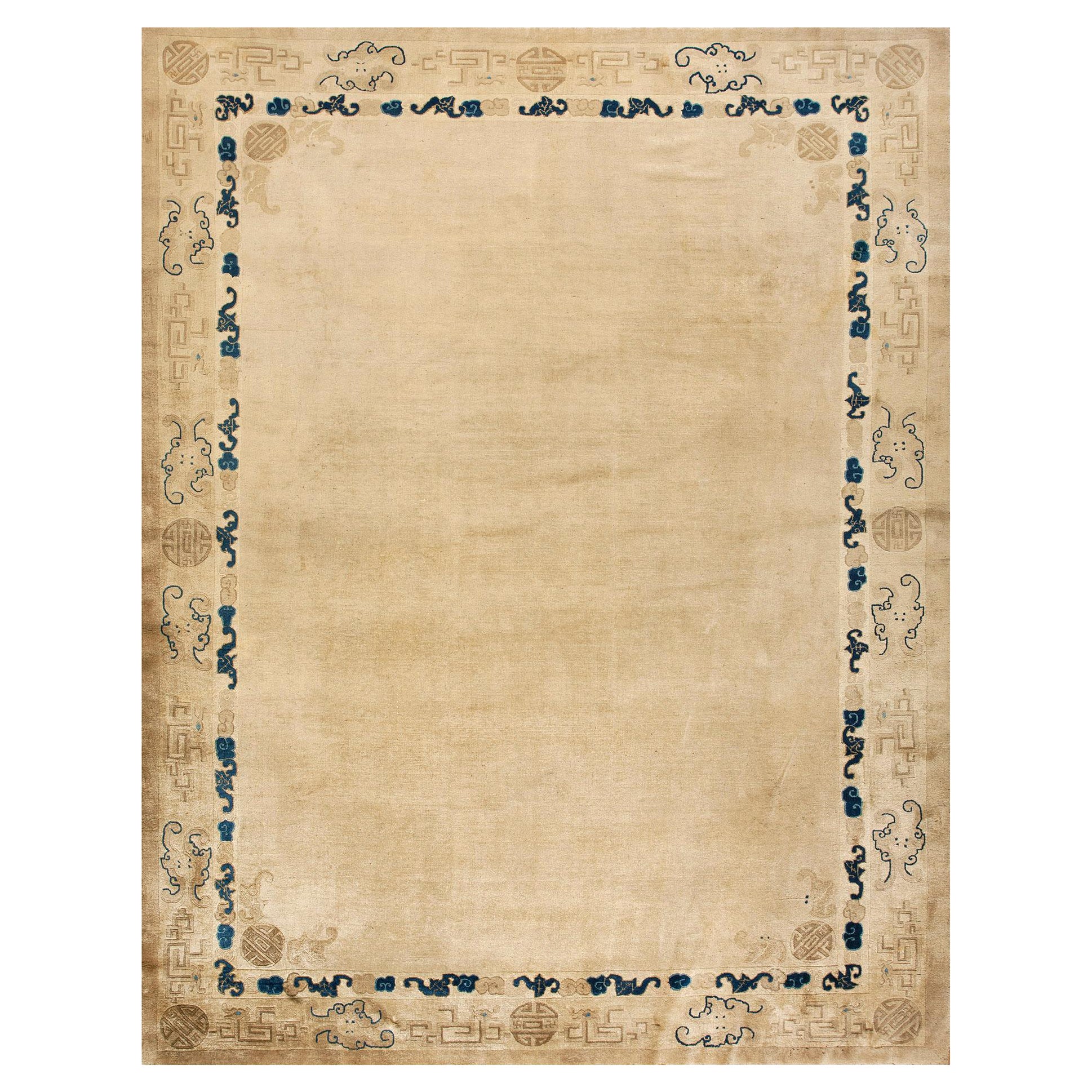 !9th Century Chinese Peking Carpet ( 9'4" x 11'8" - 285 - 355 ) For Sale