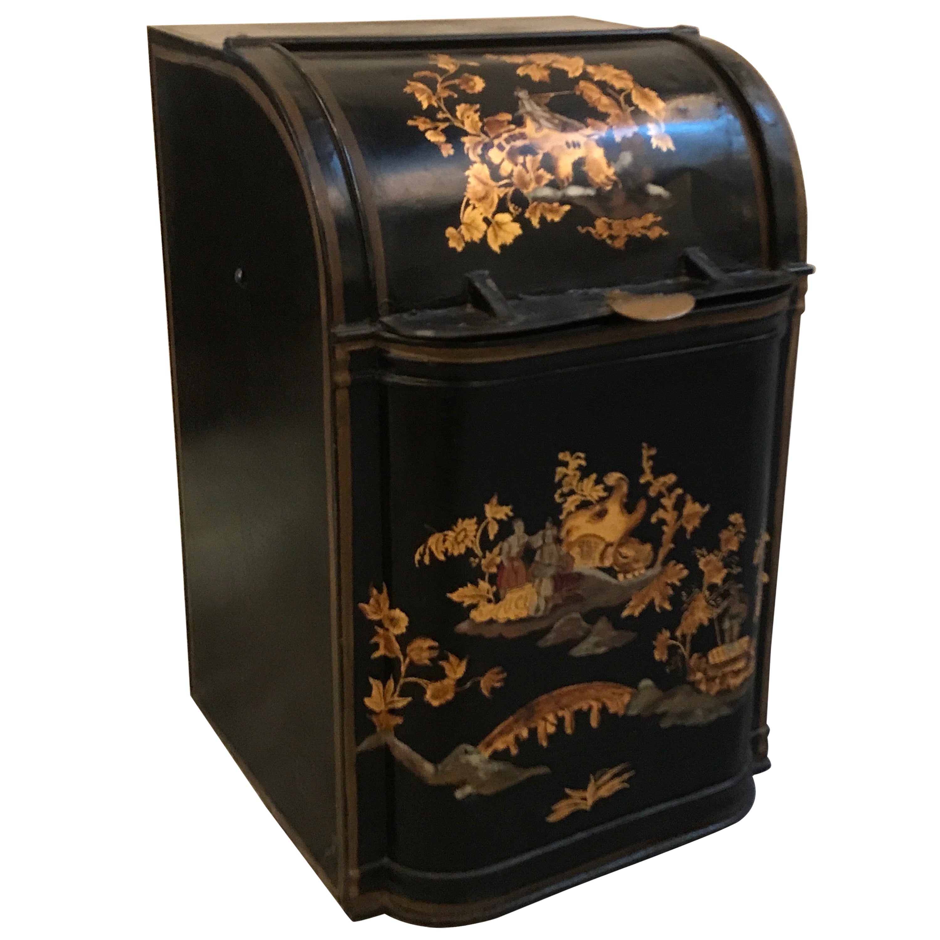 Large Antique Brass Coal Bin, England, circa 1890 at 1stDibs