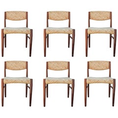 Danish Midcentury Brazilian Rosewood Dining Chairs Set of 6