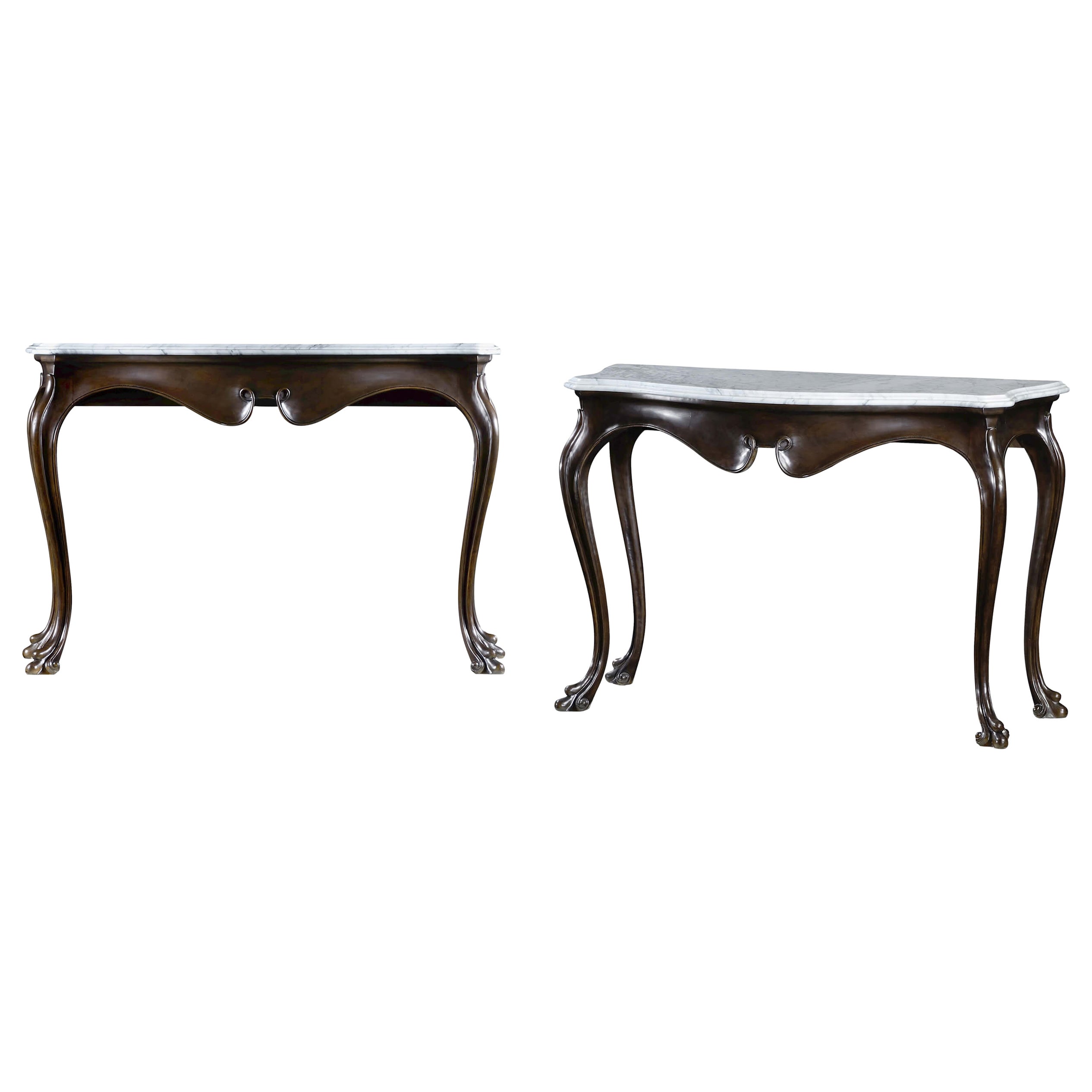 Irish Mahogany Console Table For Sale at 1stDibs