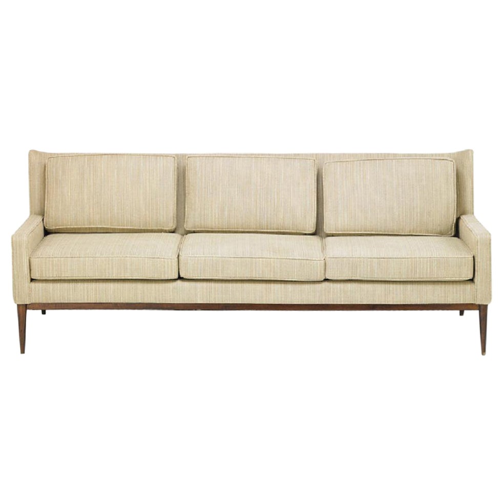 Ivory Silk Damask Sofa by Drexel Heritage at 1stDibs