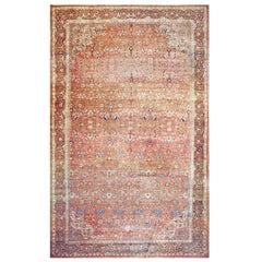 Antique 19th Century Persian Tabriz Haji Jalili Carpet ( 12'9" x 20'6" - 390 x 625 )