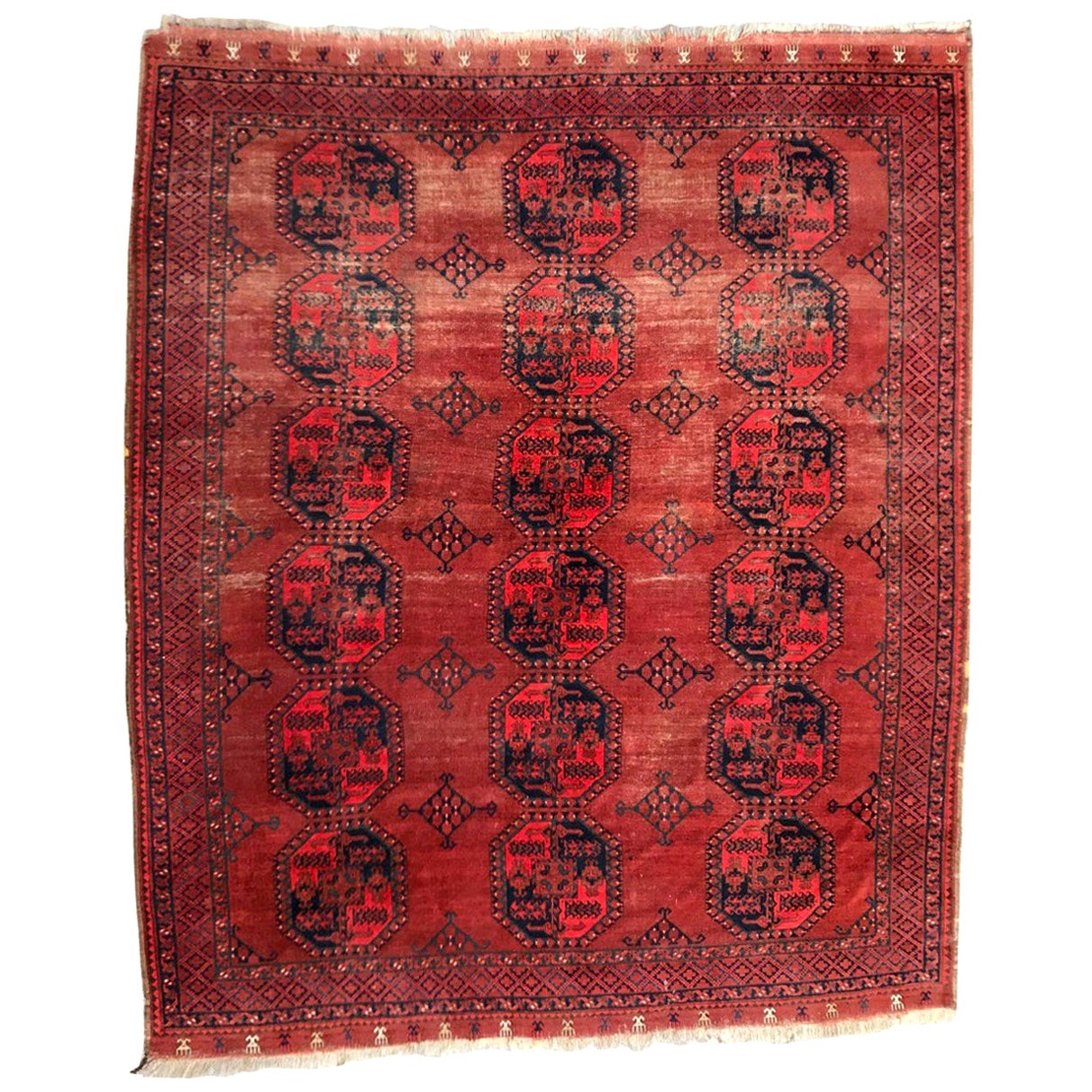 Wonderful Large Ersari Afghan Rug For Sale at 1stDibs