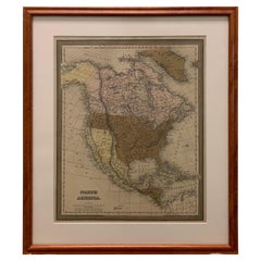 Große Karte Nordamerikas und Territorien von 1848