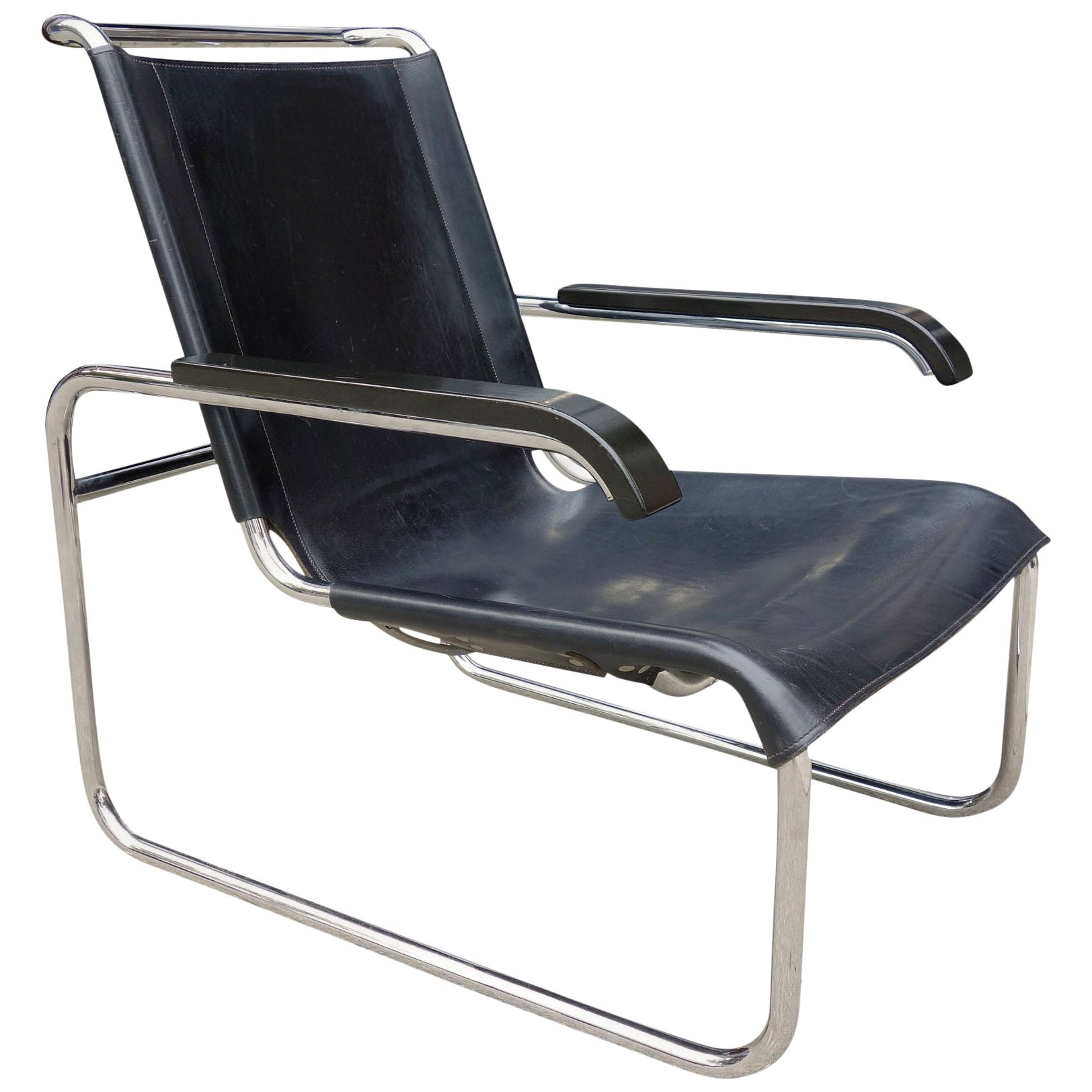 Marcel Breuer for B35 Rattan Lounge Chair with Changeable