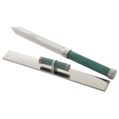 Brieföffner und Ruler-Set aus Galucharme von Nino Basso