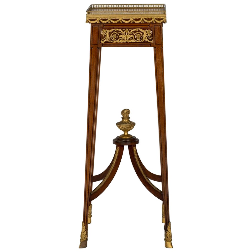 19th Century Empire Style Mahogany Table Stand For Sale