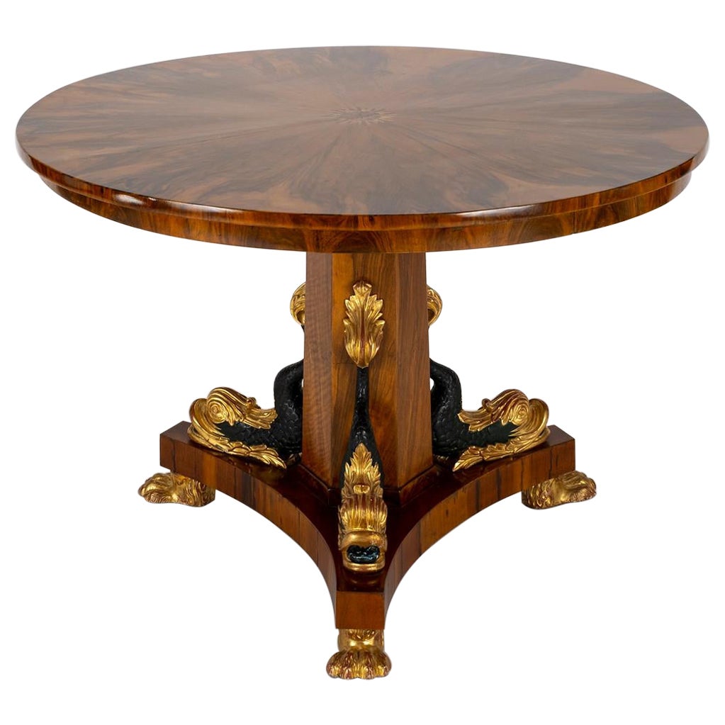 Early 20th Century Empire Center Table For Sale