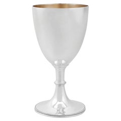 19th Century Victorian Sterling Silver Goblet