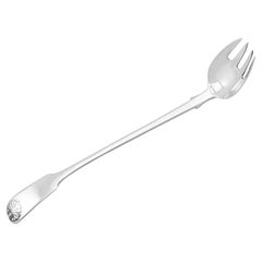 Antique Victorian Sterling Silver Runcible Spoon