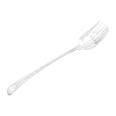 Tenedor inglés georgiano de plata de ley para servir ensaladas