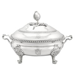 Used Georgian Sterling Silver Soup Tureen
