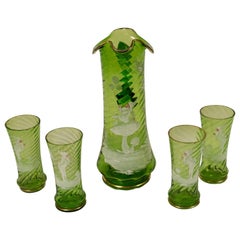 Mary Gregory Drink Set