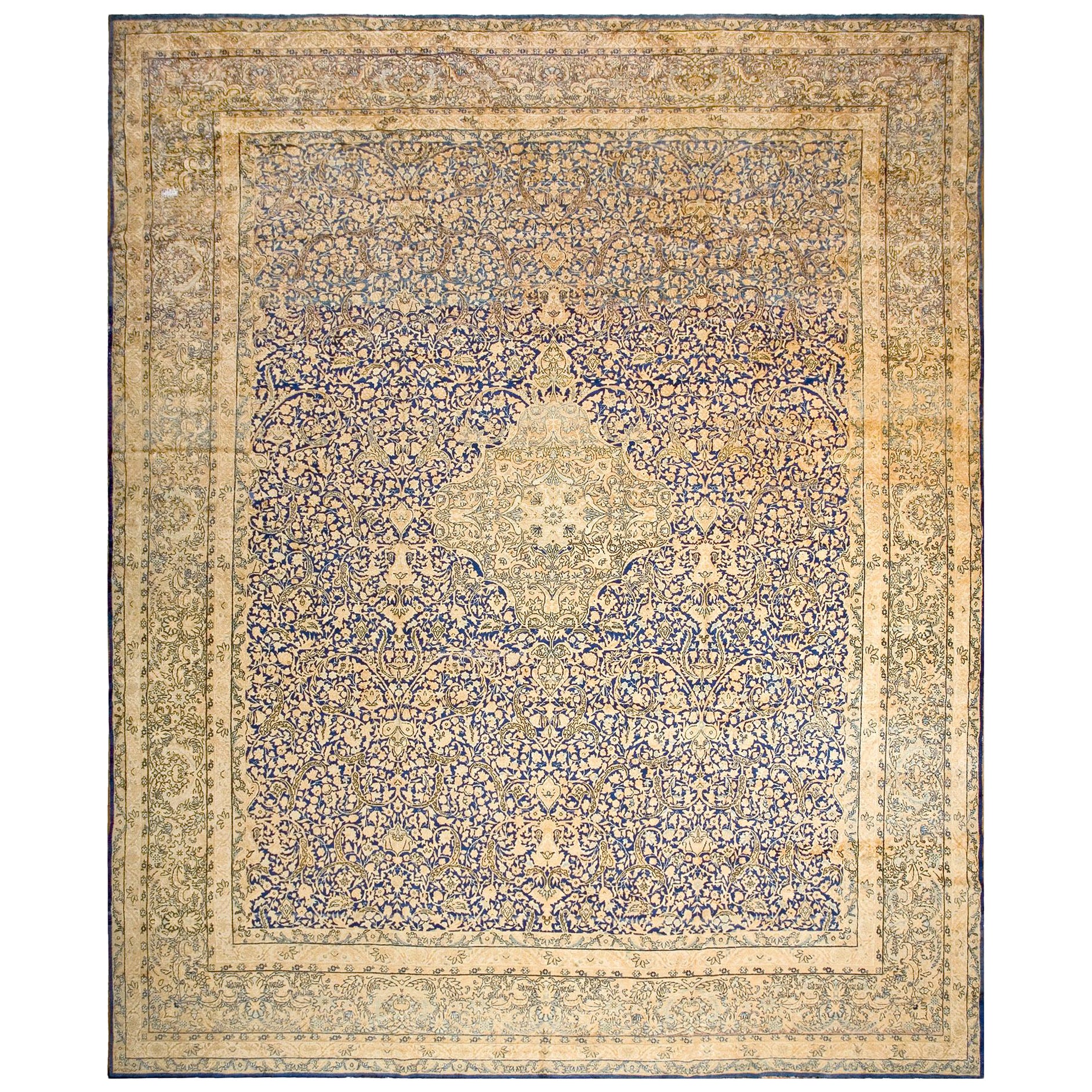 Early 20th Century S.E Persian Kirman Carpet ( 13'8" x 16'6" - 417 x 503 ) For Sale