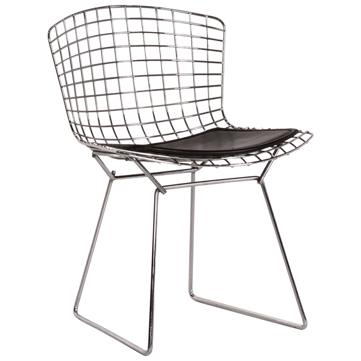 Knoll International Barcelona Chair Leather Armchair Black at 1stDibs