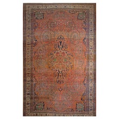 Persischer Sarouk aus dem 19.  Farahan-Teppich ( 13'2" x 21'5" - 401 x 653 )