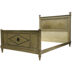 Vintage French Double Bed, 1940s