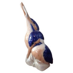 Royal Copenhagen Porcelain Figurine, Kingfishers, Model Number, 1769