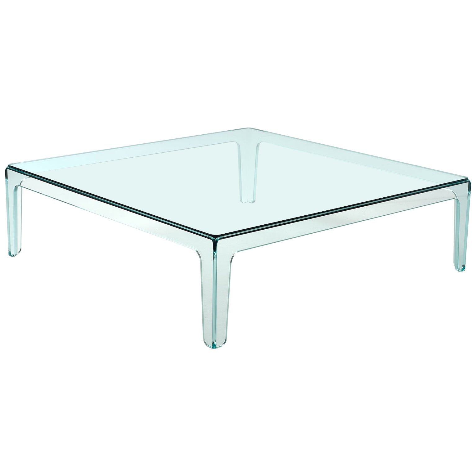 Modern Square Lucite Ghost Coffee Table at 1stDibs