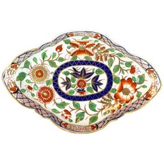 19th Century Royal Crown Derby 'Indian Tree' Pattern Quatrefoil Shape Dish